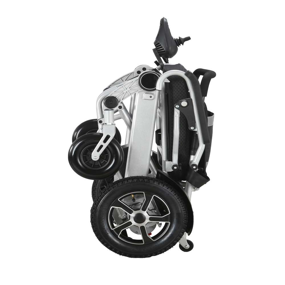 XFGW25-203 Aluminium Alloy Travel Folding Electric Wheelchair For Elderly 