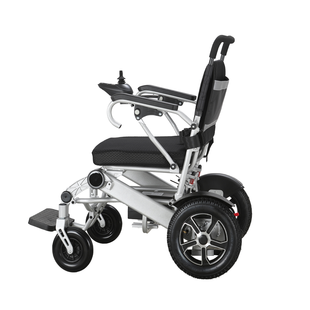 XFGW25-203 Aluminium Alloy Travel Folding Electric Wheelchair For Elderly 