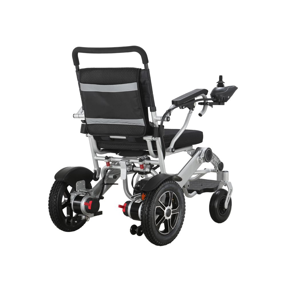 XFGW25-203 Aluminium Alloy Travel Folding Electric Wheelchair For Elderly 