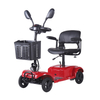 DDF105 4 wheel foldable red electric mobility scooter for adults