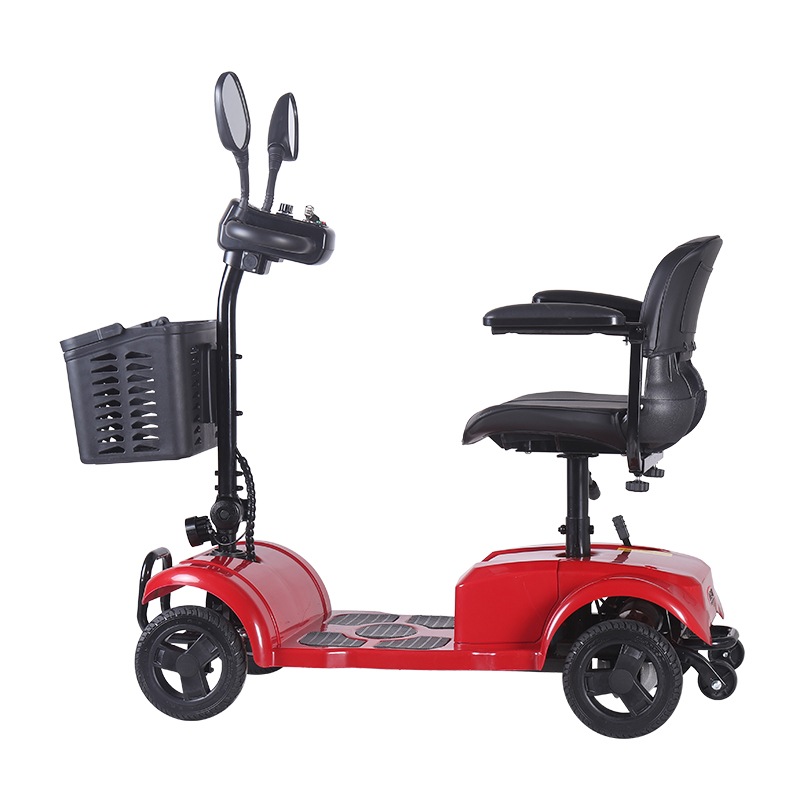 DDF105 4 wheel foldable red electric mobility scooter for adults